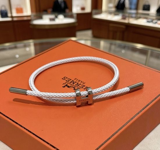 Hermes Handmade Gold Plated Braided Bracelet