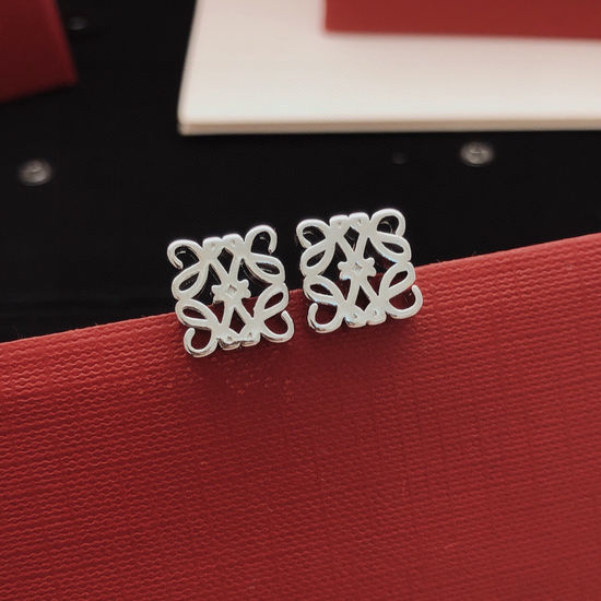 Miu Miu Silver Square Stud Earrings