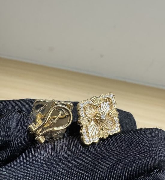 Celine Mother of Pearl Diamond Opera Earrings