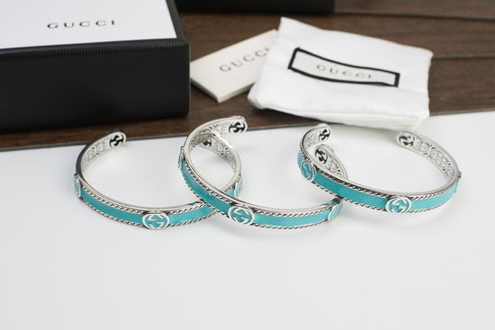 Gucci Enamel Decorated Classic Cuff Bangle
