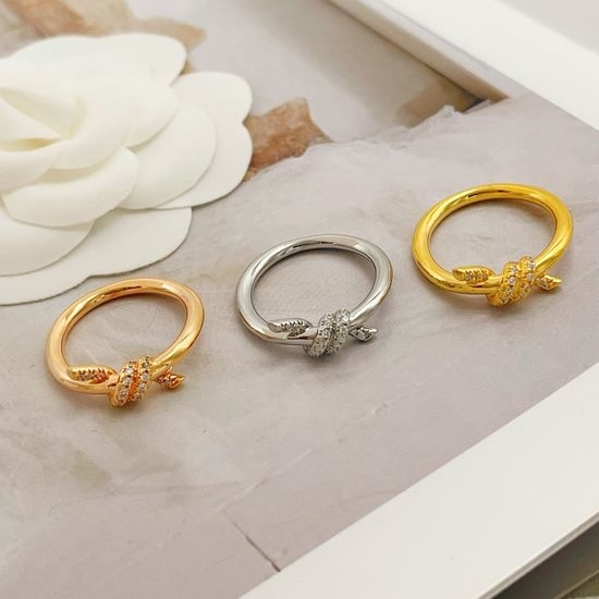 Tiffany & Co. Three Color Knot Design Ring