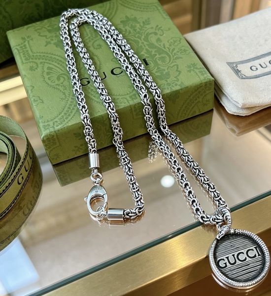 Gucci Classic Double Letter Pendant Necklace