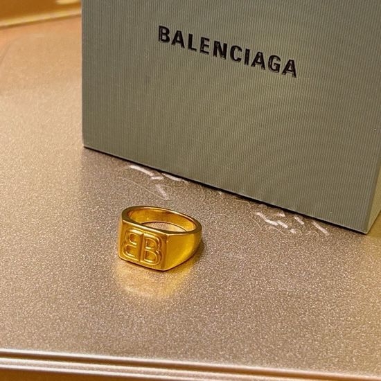 Balenciaga Unique Design Shiny Stylish Ring