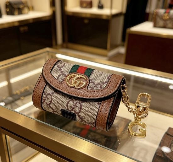 Gucci Classic Pattern Vintage Finished Bag Pendant Keychain