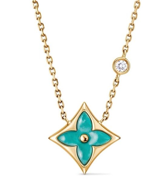 Louis Vuitton LV Monogram Amazonite Necklace