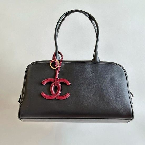 Chanel Leather Bag Charm Keychain