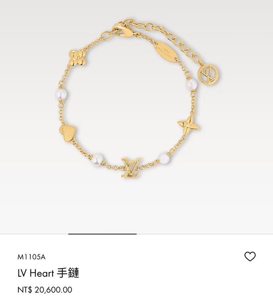 Louis Vuitton LV Polished Letter Logo Bracelet