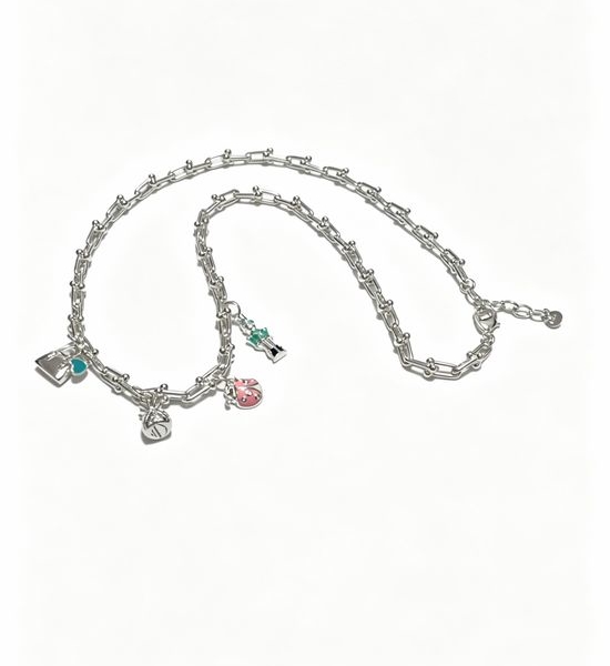 Tiffany & Co. Vintage Silver Necklace Retro Punk Style