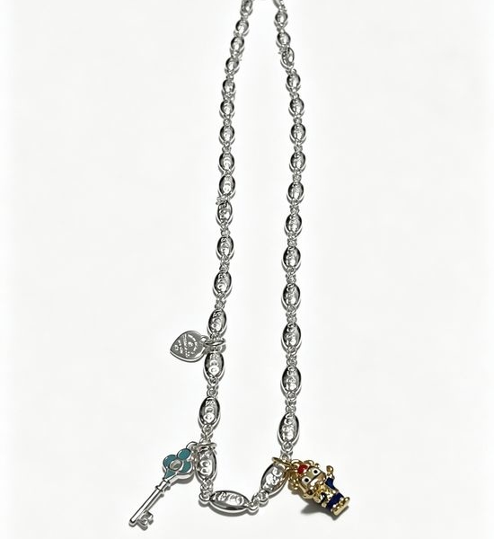 Tiffany & Co. Vintage Silver Necklace Retro Punk Style