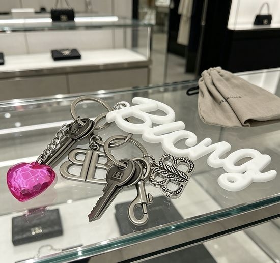 Balenciaga Vintage Finish Bag Charm Keychain
