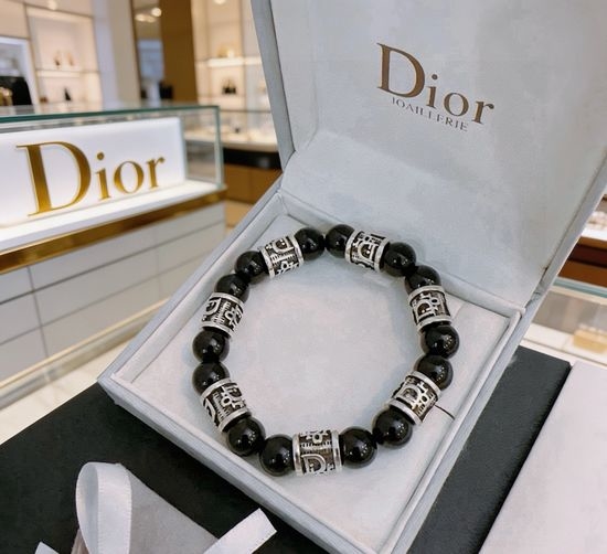 Christian Dior CD Agate Retro Punk Style Bracelet