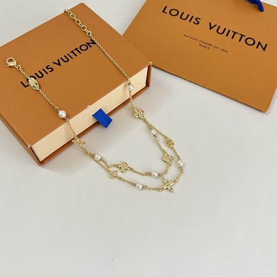 Louis Vuitton LV Unique Retro Stylish Trendy Necklace