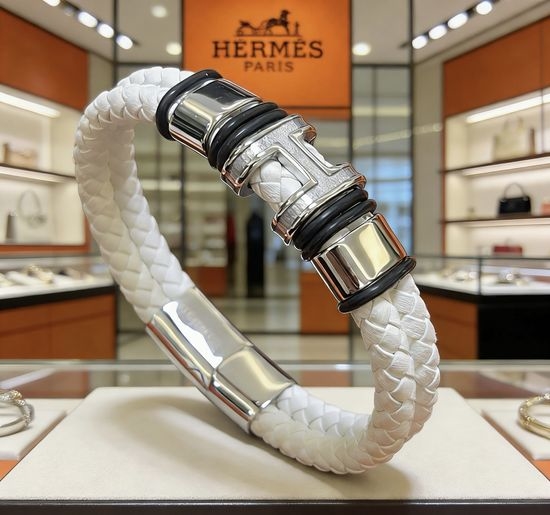Hermes Handmade Leather Bracelet Classic Retro Design Jewelry