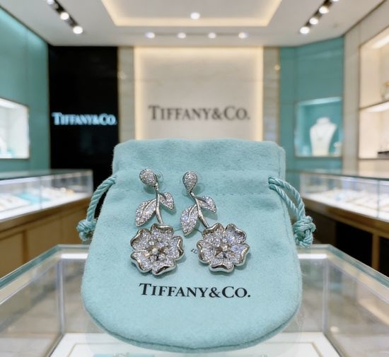 Fendi Custom Tiffany Inspired Diamond Earrings