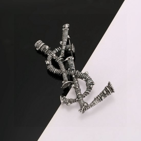 Yves Saint Laurent YSL Elegant Sparkly Fashion Brooch