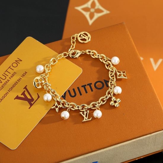 Louis Vuitton LV Embossed Letter Daily Wear Bracelet