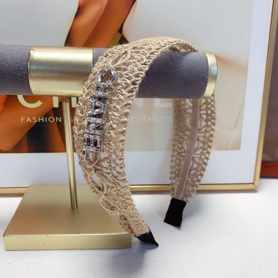 Chanel Woven Letter Decorative Hair Hoop