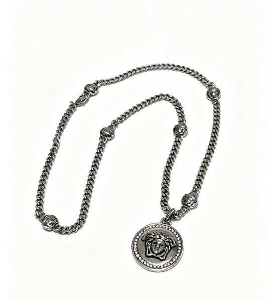 Versace Vintage Distressed Pendant Necklace