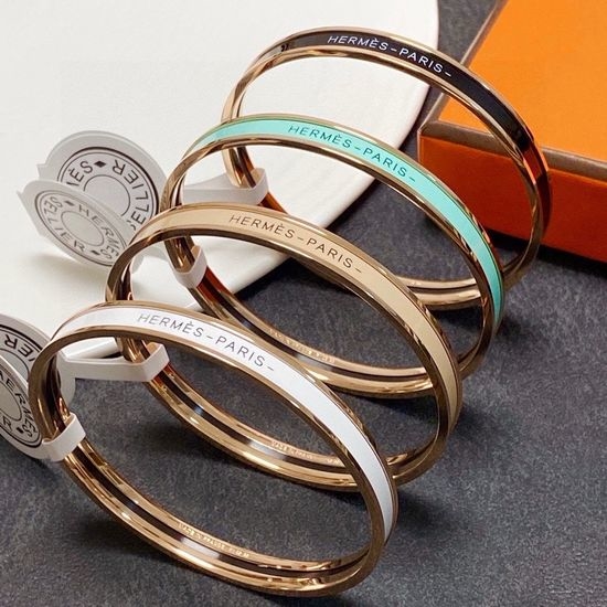 Hermes Enamel Bangle High Quality Daily Accessory