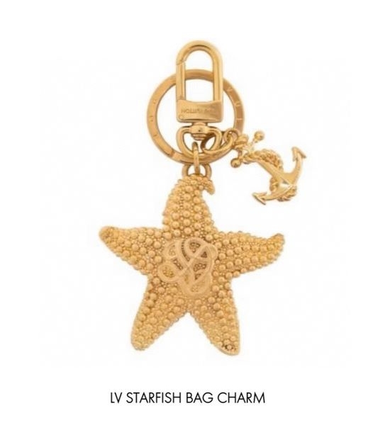 Louis Vuitton LV Starfish Shape Bag Charm Keychain