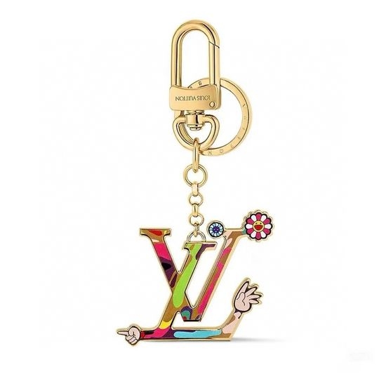 Louis Vuitton LV Floral Keychain Bag Charm Accessory