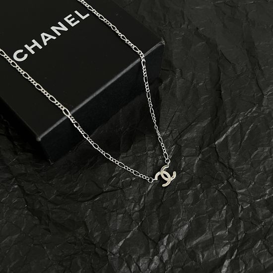 Chanel Vintage Double C Pendant Necklace