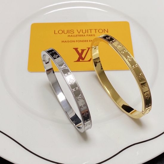 Louis Vuitton LV Engraved Premium Quality Bangle
