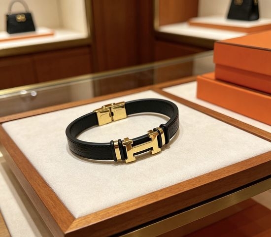 Hermes Genuine Leather Braided Bracelet Durable Use