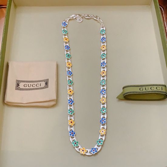 Gucci Classic Double Letter Necklace Vintage Craft