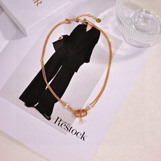 Christian Dior CD Letter Design Metal Jewelry Set