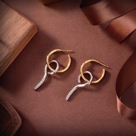 Balenciaga Screw Shaped Unique Design Earrings