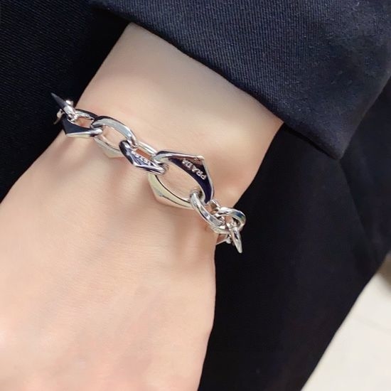 Prada Engraved Logo Chunky Fashion Bracelet