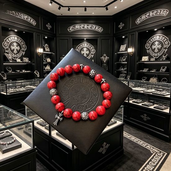Chrome Hearts Romantic Vintage Chrome Hearts Beaded Bracelet