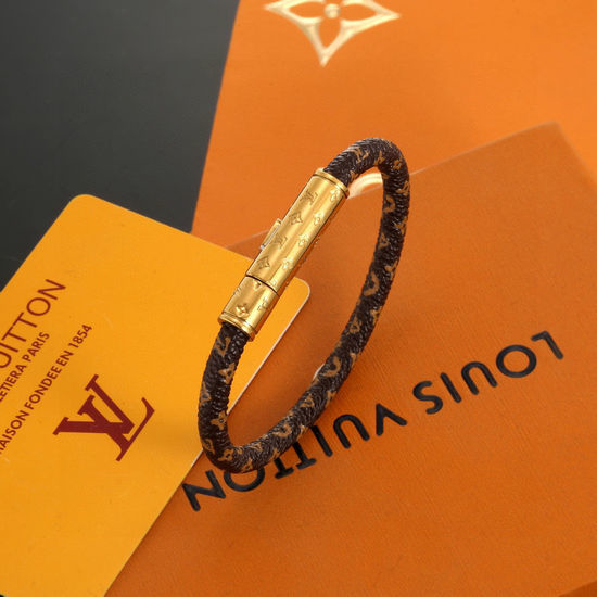 Louis Vuitton LV Reversible Braided Bracelet Smooth Leather Finish