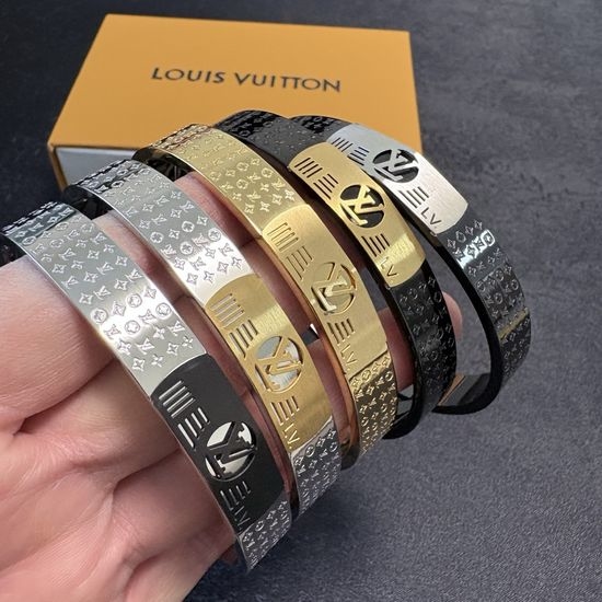 Louis Vuitton LV Engraved Letter Bangle