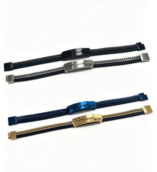 Cartier Gold Leather Bracelet Elegant Handcrafted Jewelry