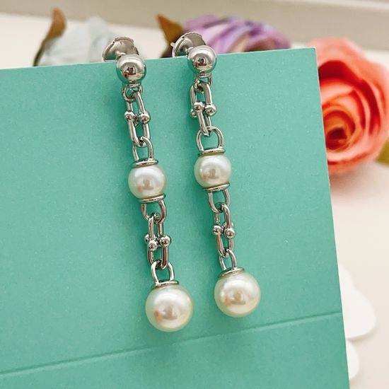 Tiffany & Co. Tassel Pearl Stud Earrings