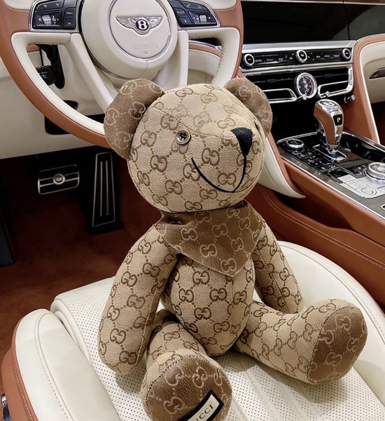 Gucci Handmade Stuffed Bear Doll Decoration