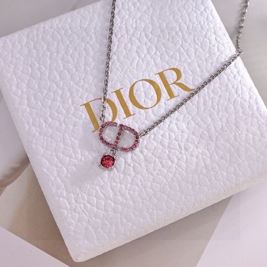 Christian Dior CD Fashion Brass Necklace High Quality