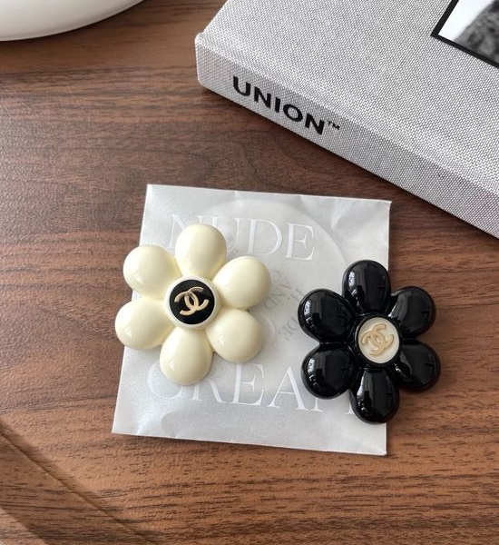 Chanel Camellia Double C Classic Brooch
