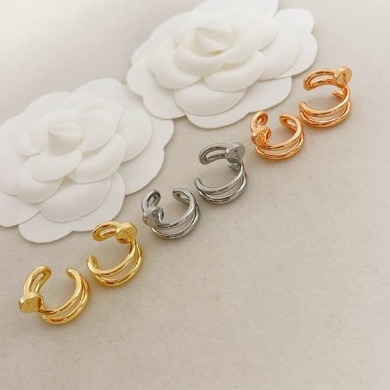 Cartier Three Color Nail Ear Clips