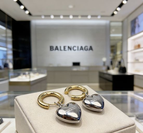 Balenciaga Simple Stacked Hoop Earrings