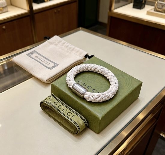 Gucci Handwoven Vintage Pattern Bracelet