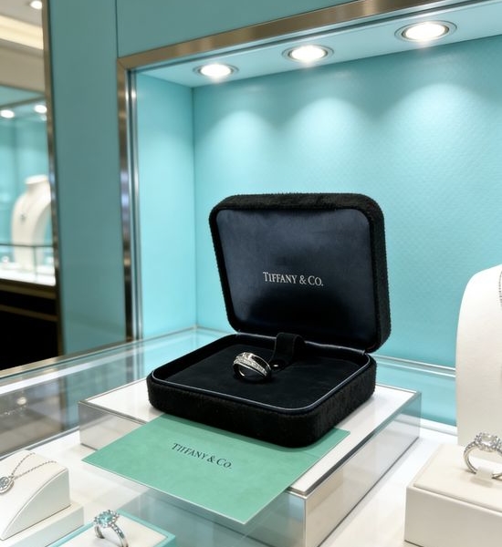 Fendi Plated Platinum Ring Elegant Classic Design