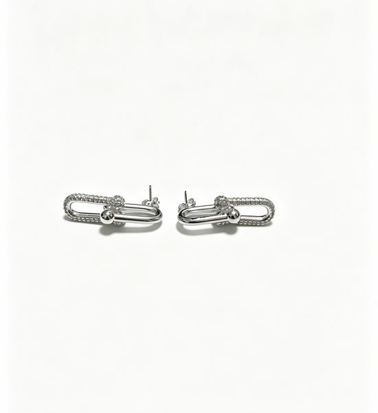 Fendi Sparkling Cubic Zirconia Stud Earrings