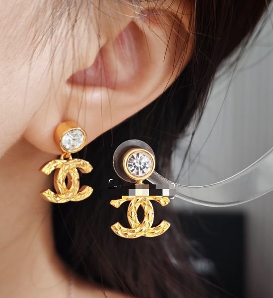 Chanel Classic Rhombus Stud Earrings Timeless Jewelry