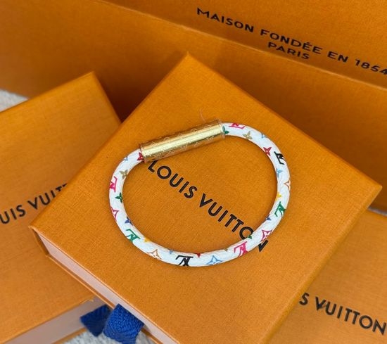 Louis Vuitton LV Reversible Leather Wrist Bracelet