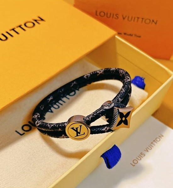 Louis Vuitton LV Reversible Canvas Leather Bracelet