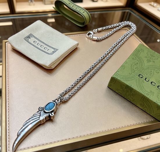 Gucci Vintage Finish Stylish Pendant Necklace