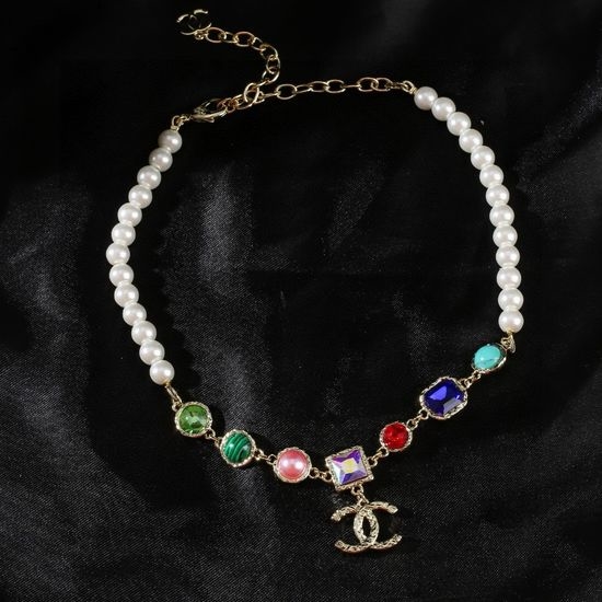 Chanel Brass Material Pendant Necklace